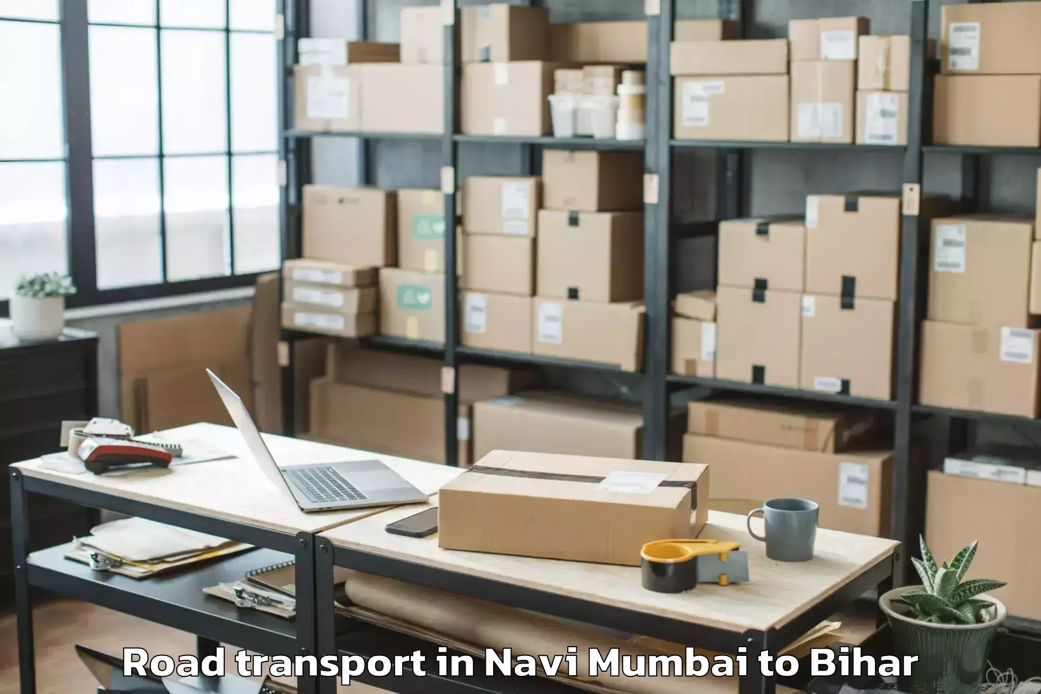 Reliable Navi Mumbai to Bairgania Road Transport